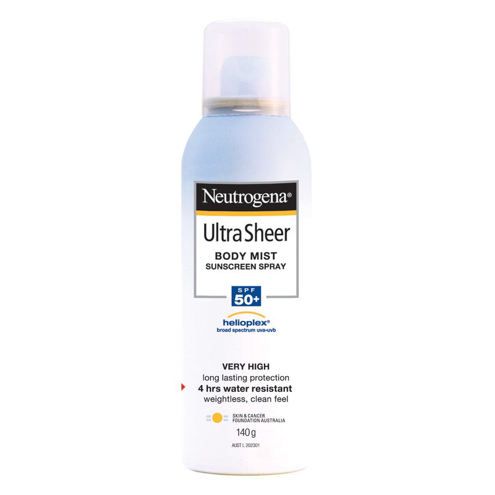 Neutrogena® Ultra Sheer® Body Mist SPF50+ 140g LiveLife Pharmacy